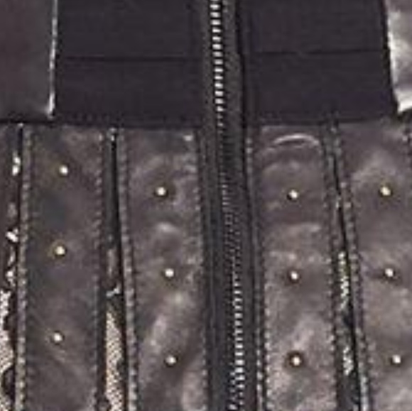 Alice & Olivia Leather & Lace - Picture 2 of 8